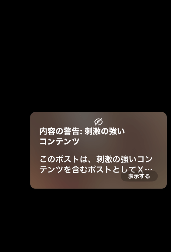 X（旧Twitter）アプリ版 